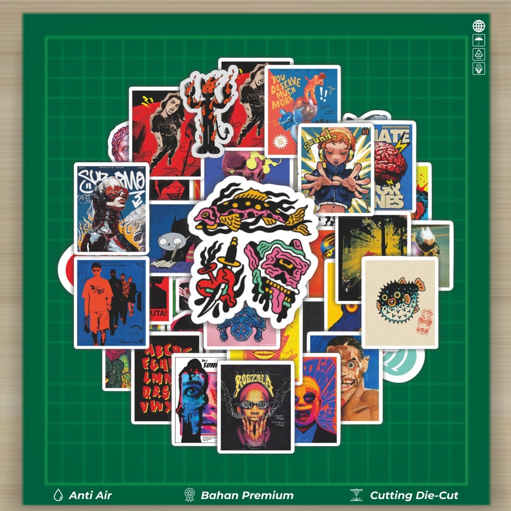 

HOT 50 PCS STIKER Stiker Random V7 Stiker Fashion Cars Decal Dingin Kartu Album Custom Vinyl Anti Air- Sticker Aesthetic Buku Journal Koper Casing HP Tablet Laptop Helm Motor Botol Minum