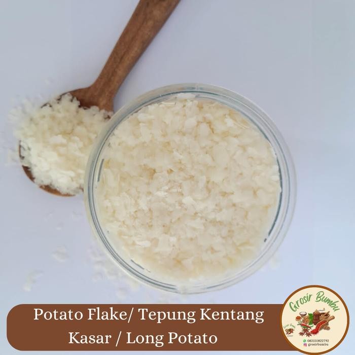

Hot Produk Long Potato / Tepung Kentang Kasar / Potato Flake 1kg Terbaik dan Terlaris