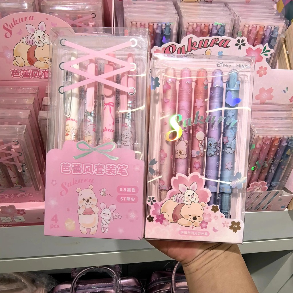 

Sakura Series Color Pen Fine Flash Highlighter Gel Pen Ballet Style Suit Smooth