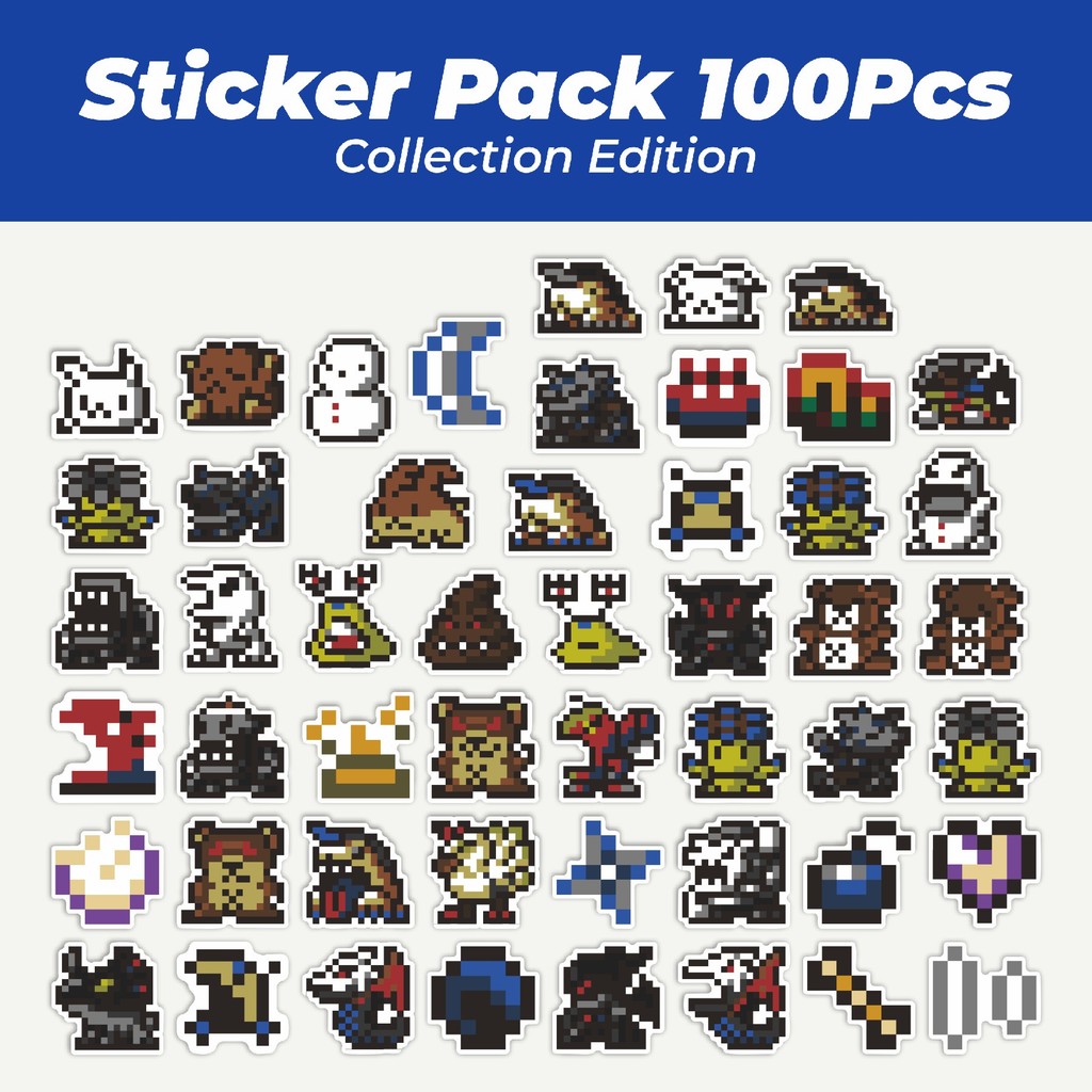 

Hot Stiker Pixel Digimon V63 Lucu Anti Air Stikers Berperekat Waterproof Sticker Decal Buat Motor Helm Buku Journal Koper Casing HP Laptop Botol Minum