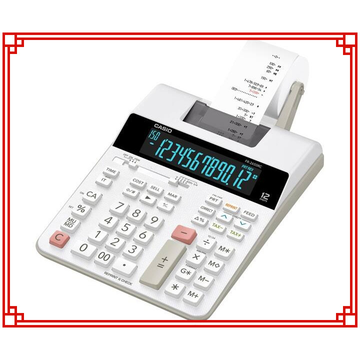

Casio FR-2650RC Kalkulator Printer 12 Digit Reprint, Counter & Averages, Backspace, Double-Zero