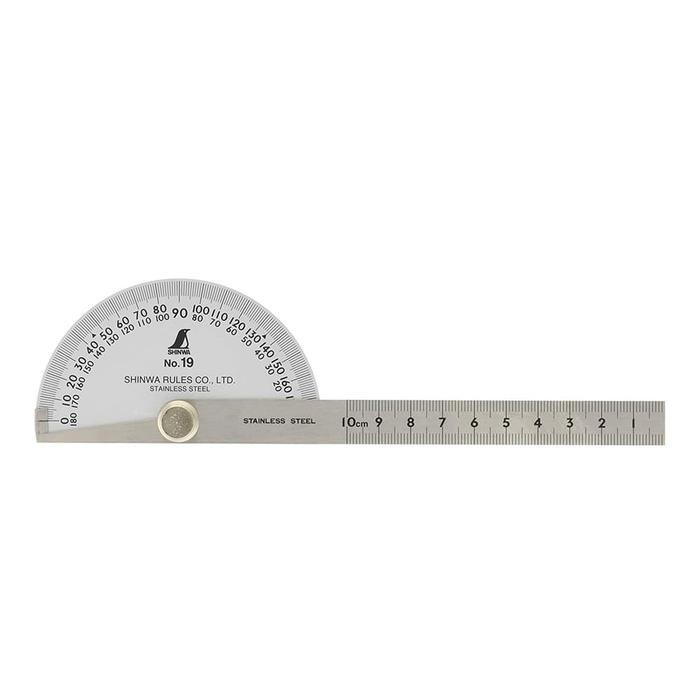 

SINHWA Stainless Steel Protractor -Busur Derajat - No.19-Made in japan