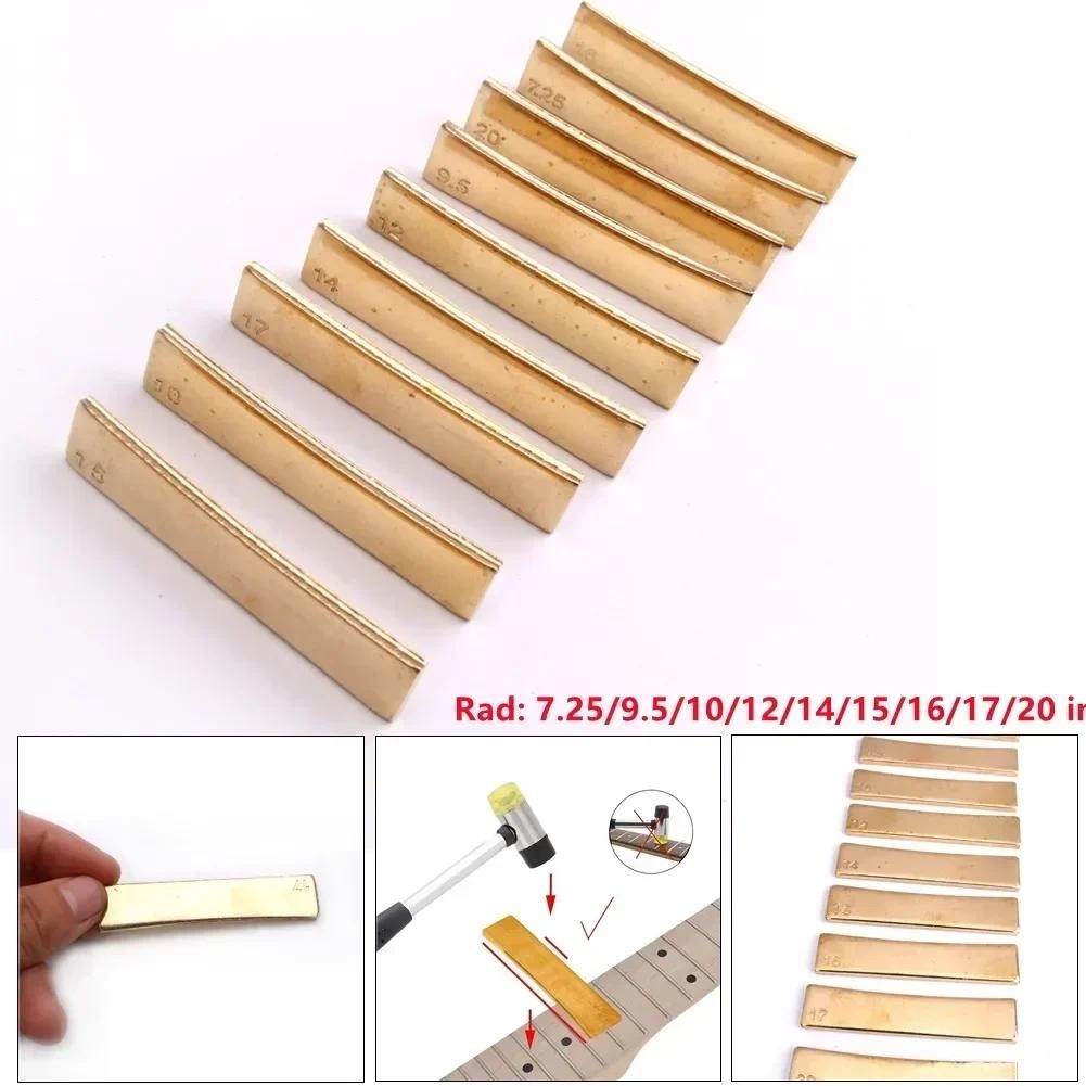 9 Size Guitar Radius Metal Fingerboard Fret Press Caul Insert Guitar DIY Tools Guitar Instrument Acc