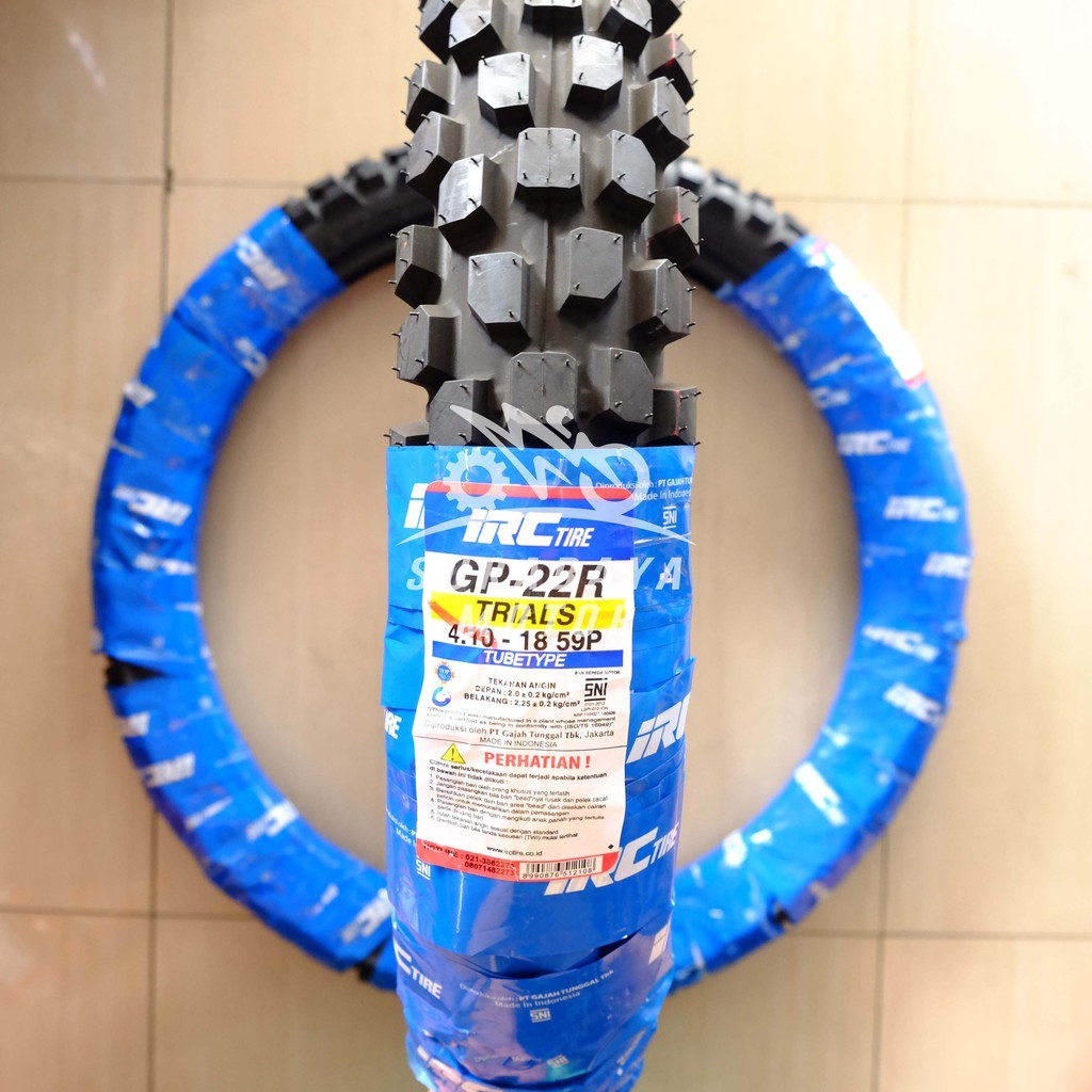 Ban Luar IRC 410-18 GP22R Trail Trial GP 22R CRF KLX 150 BF WR 155 Motor Cross Ring 18 Belakang 22