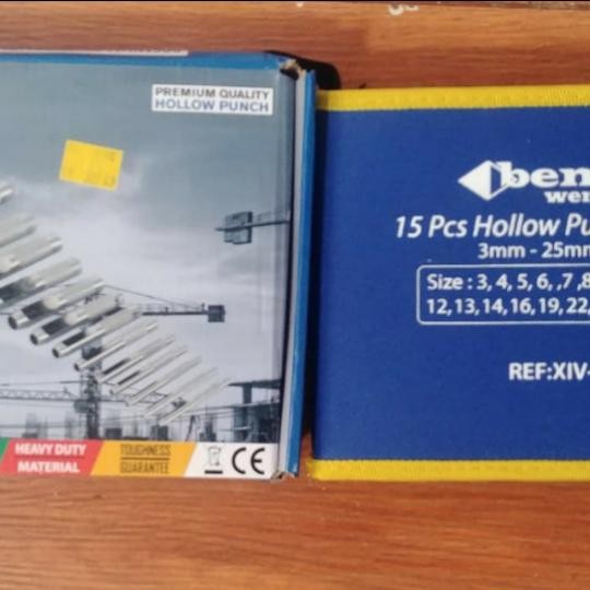 ALAT PEMBOLONG GASKET KULIT PLONG SET 15 PCS