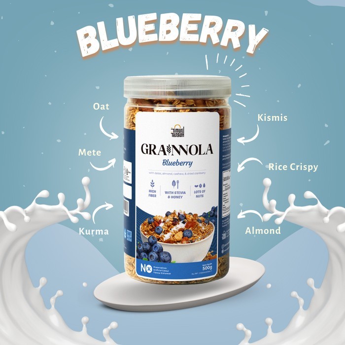 

Granola Timur Tengah 500gr Almond Mete | Sereal Oatmeal Diet Sehat