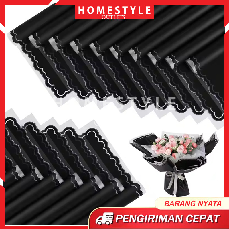 

[20 LEMBAR] Flower Wrapping Paper /Varian List Cloud Awan Frame Transparan