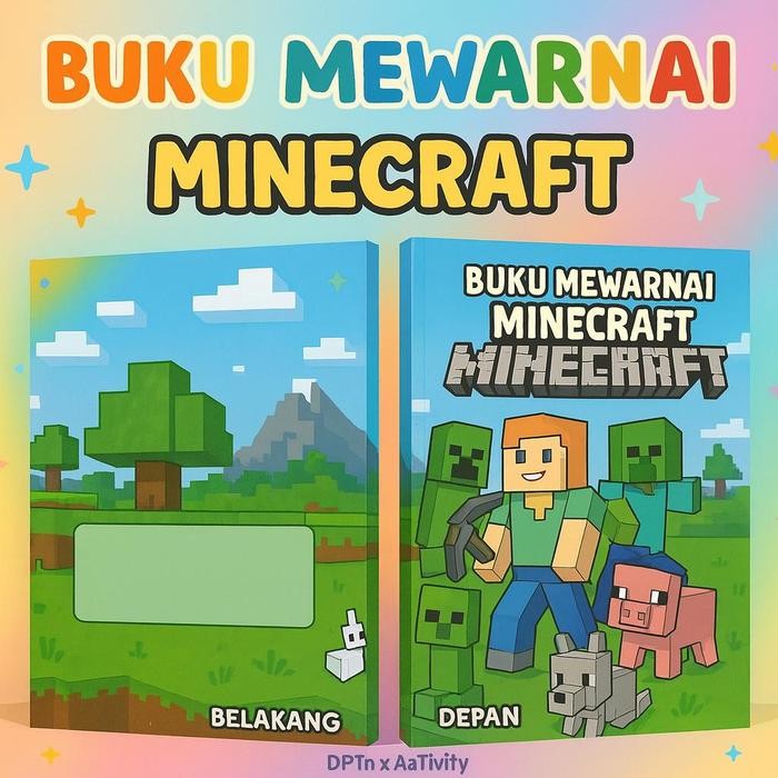

DpinxAaTivityBuku Gambar Mewarnai [ MINECRAFT 2 ] Anak Karakter Lucu – Edukasi & Hiburan Kreatif | Buku Aktivitas Belajar Menggambar untuk PAUD TK SD - A4