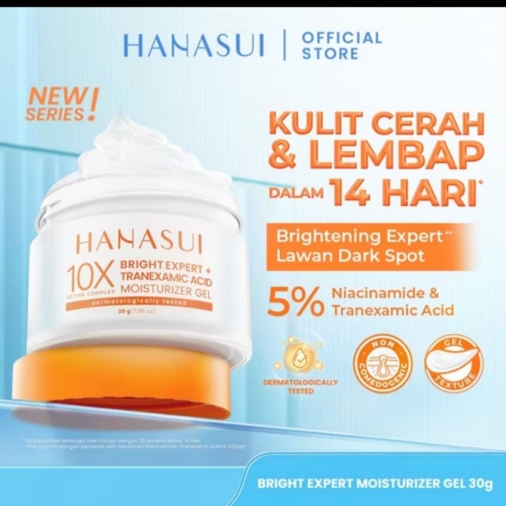 [BHS] READY MOISTURIZER HANASUI KUNING FLEK HITAM