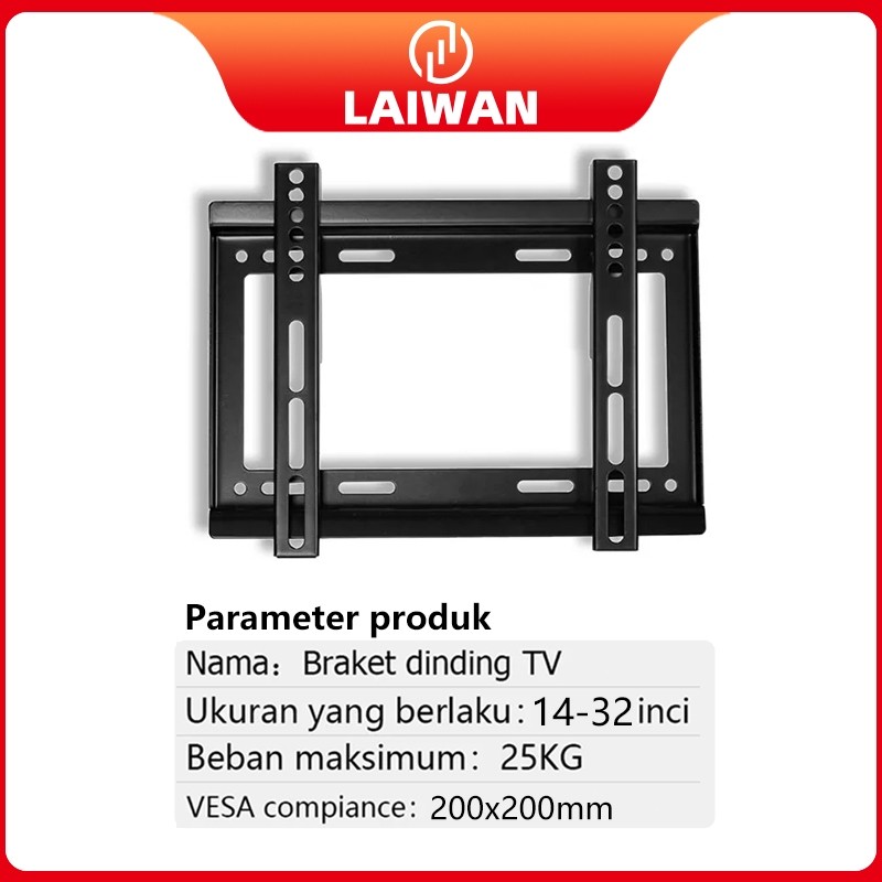 【LAIWAN】Bracket TV Dudukan Smart TV LED TV Yang Dapat Disesuaikan[14 inch-60 inch]
