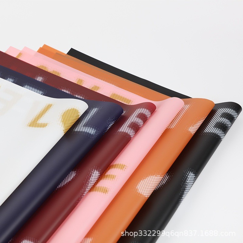 

Kertas Buket Bunga Cellophane Love Flower Wrapping Paper Waterproof KB6097