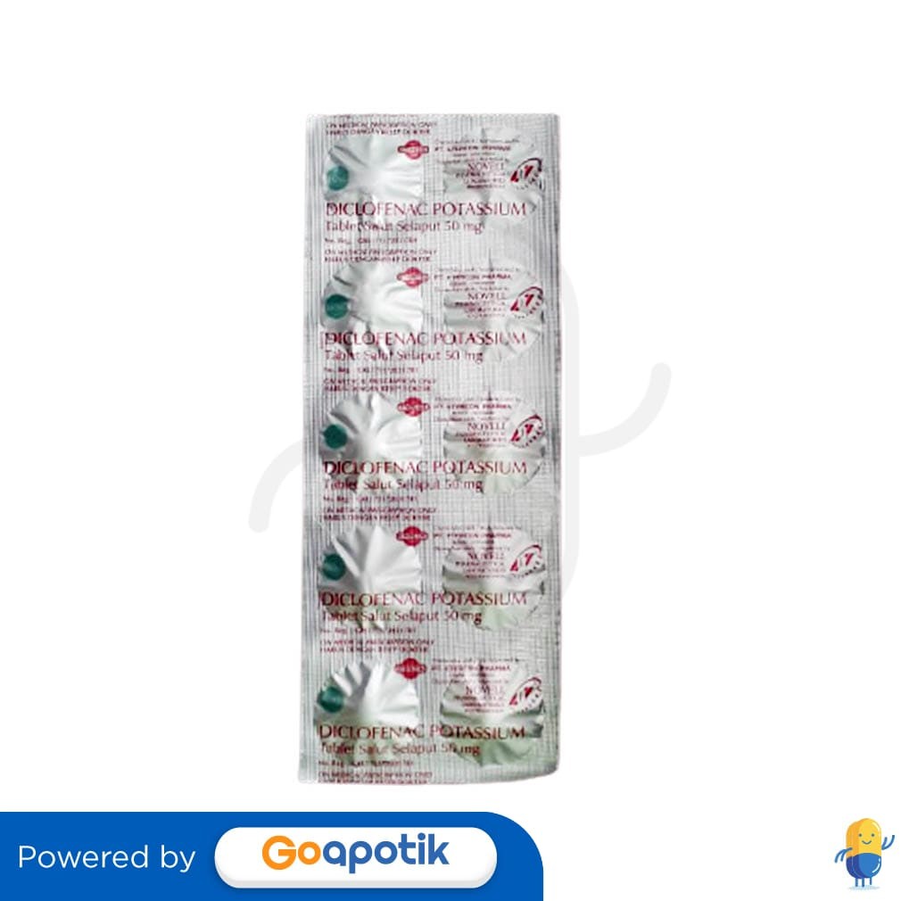 Diclofenac Potassium Etercon 50 Mg Strip 10 Tablet