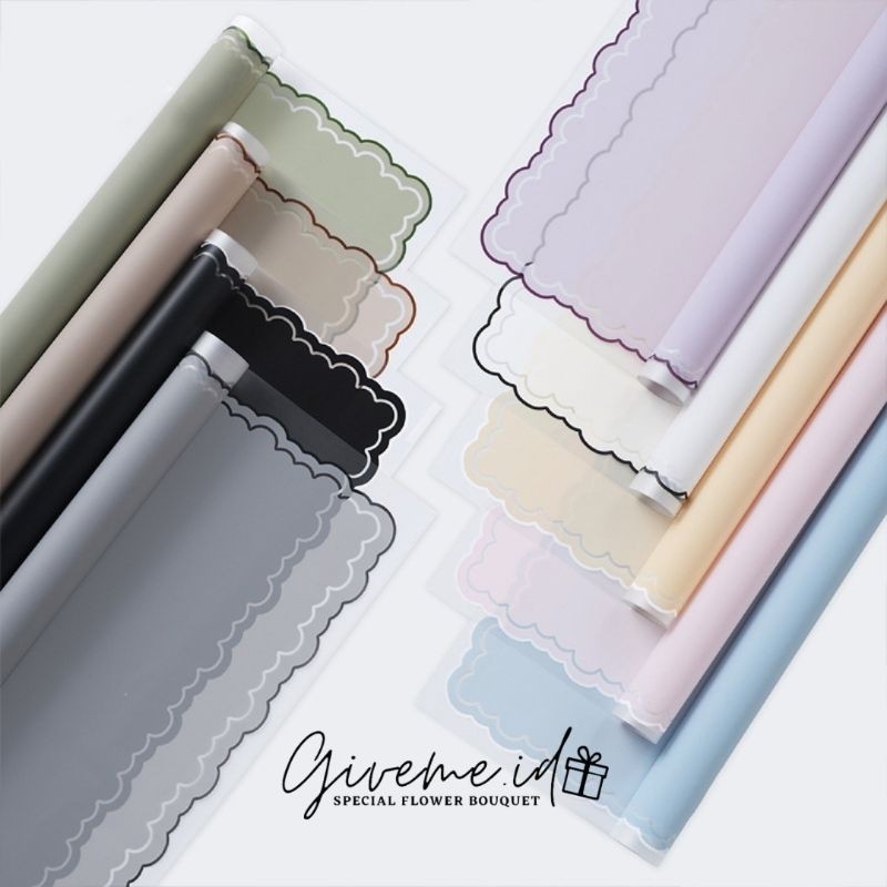 

[20 LEMBAR] Cellophane Motif AWAN RENDA Kertas Buket Paper Florist Flower