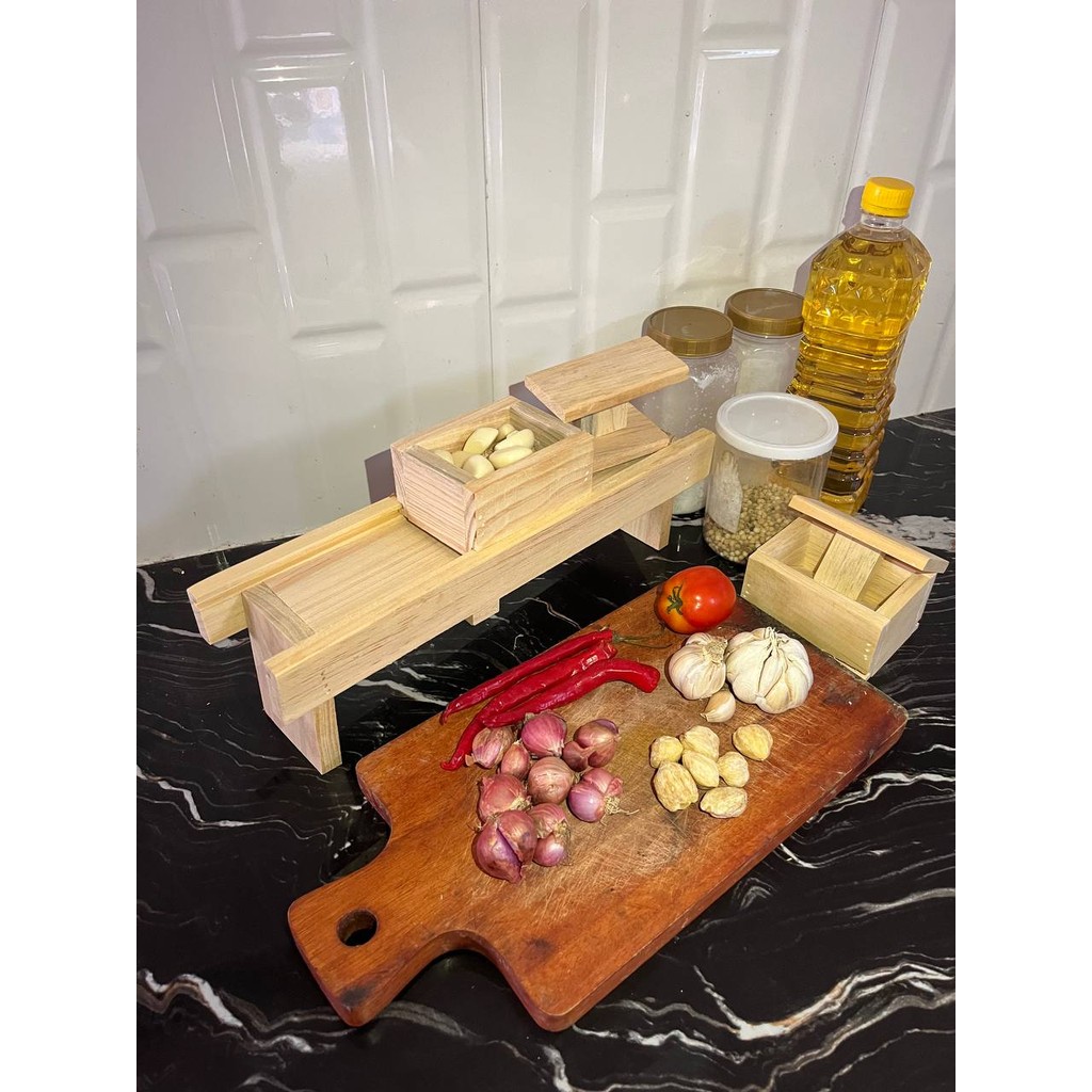 PEMOTONG BAWANG PENGIRIS BAWANG PENGIRIS KERIPIK PENGIRIS SERBAGUNA KAYU JATI