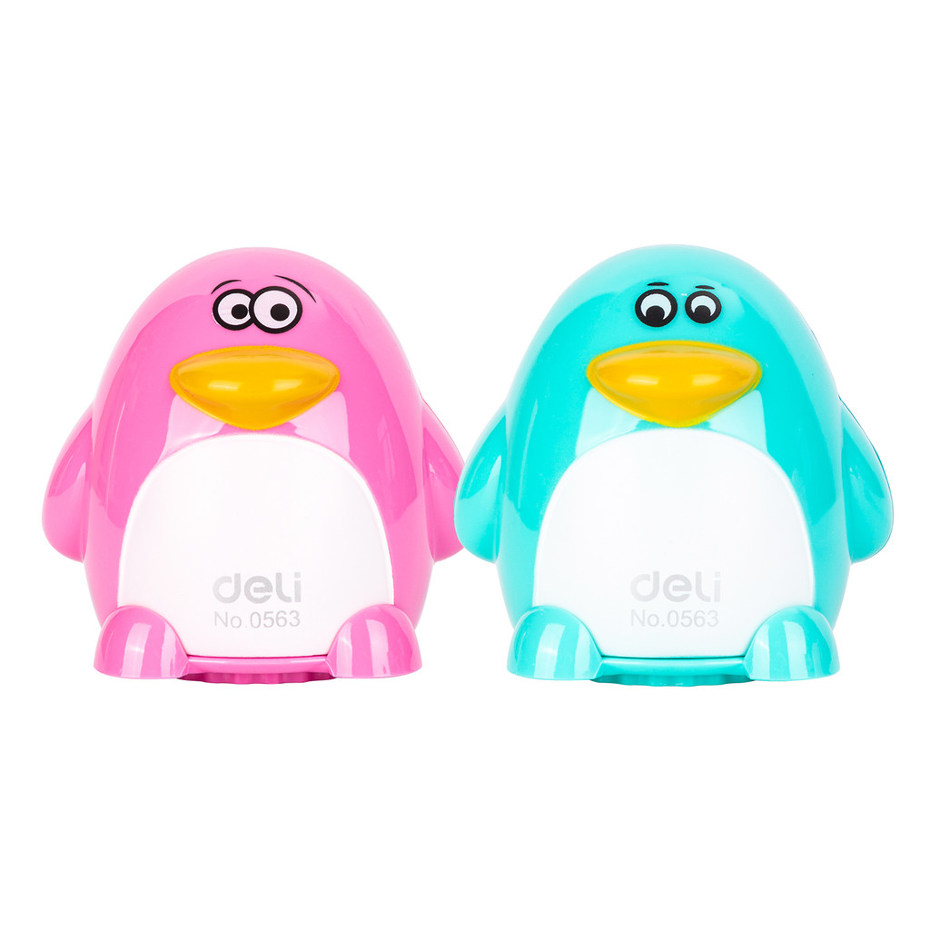 

Deli | Rautan Pensil (Pencil Sharpener) Bentuk Penguin | 2 Lubang | E0563