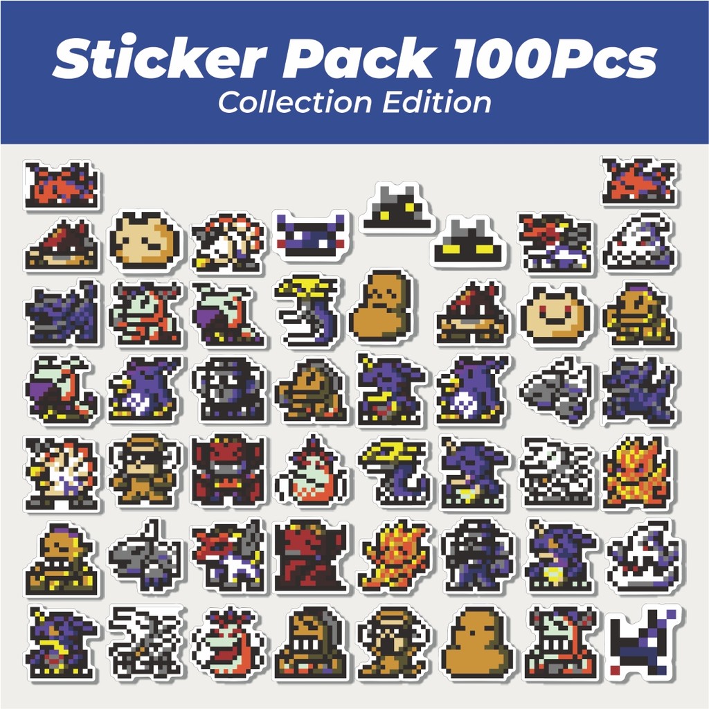 

Hot Stiker Pixel Digimon V48 Lucu Anti Air Stikers Berperekat Waterproof Sticker Decal Buat Motor Helm Buku Journal Koper Casing HP Laptop Botol Minum