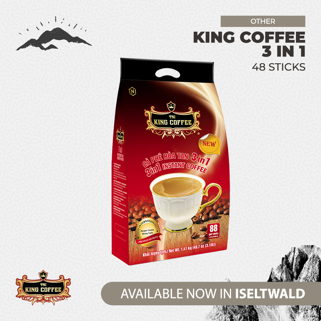 

KOPI INSTAN IMPORT VIETNAM TRUNG NGUYEN KING COFFEE - 3 IN 1 ISI 48 STIK