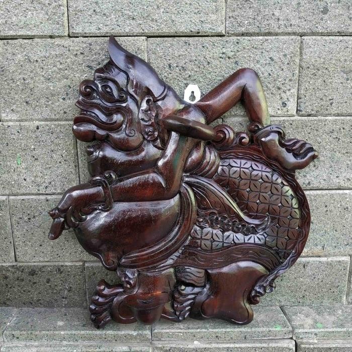 Blawong Pusaka Ukiran Punokawan Tokoh Wayang Semar Kayu Jati