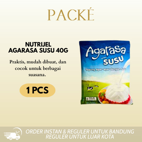

Nutrijel Agarasa/Agar-Agar Rasa Susu 42 g 1 Pcs
