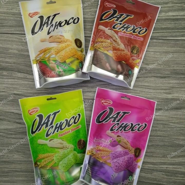 

Naraya Oat Choco Snack Oat Import 90gr Rasa Original / Coklat / Ubi Ungu / Pandan