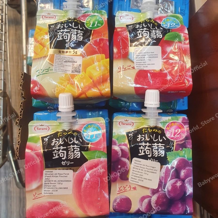 

Tarami Minuman Jelly Import 150gr Rasa Apple / Mango / Peach / Grape