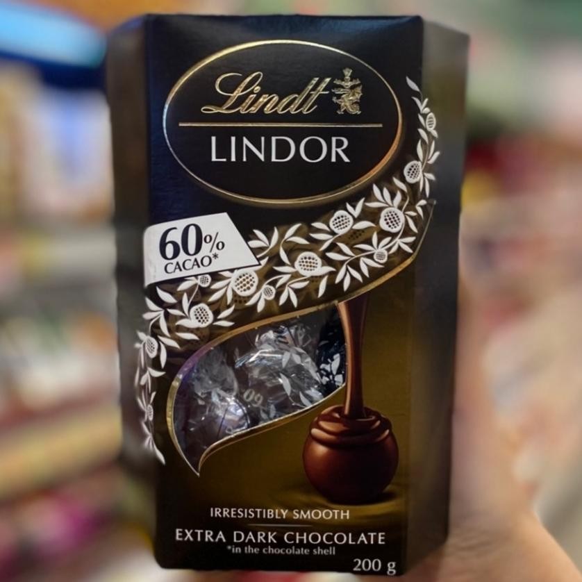 

Lindt Lindor Dark Chocolate 60% Cacao Coklat Import 200gr