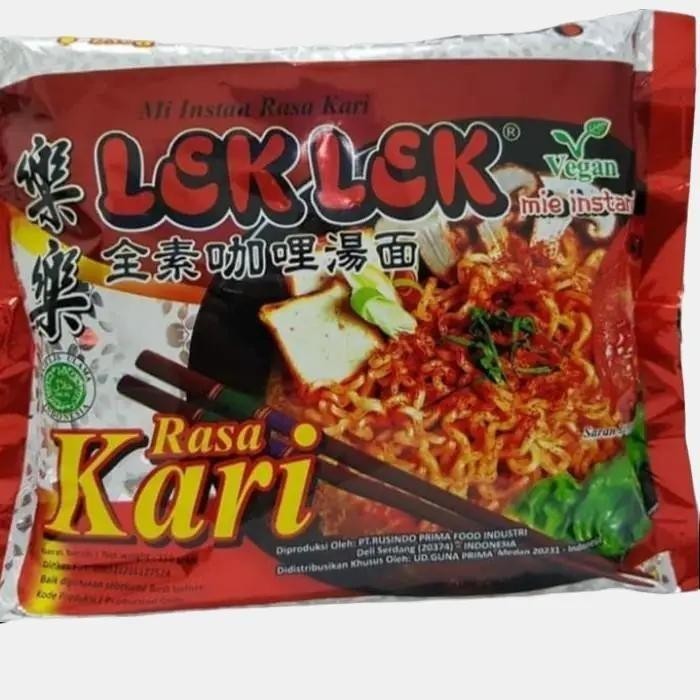 

[NEW] Lek Lek Mie Instant Kuah Vegan Vegetarian Rasa Kari 110gr