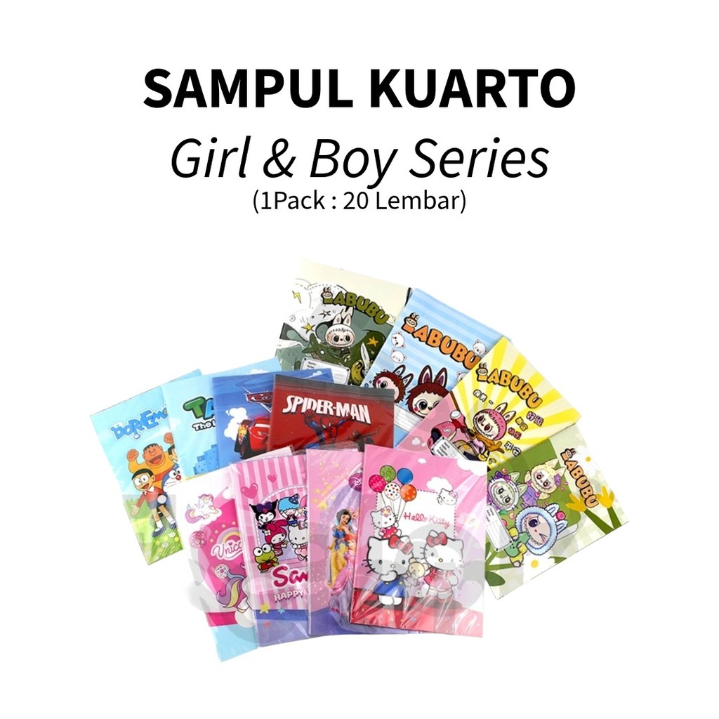 

❤️️Sampul / 20lbr Sampul art paper FANCY / Sampul buku KWARTO / Sampul ART PAPER FANCY Karakter❤️️