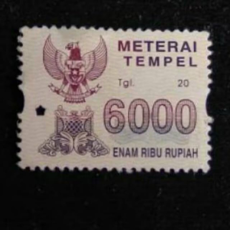 

MTR3 MATERAI 6000 RUPIAH TAHUN 2003-2005 ORIGINAL KOLEKSIAN