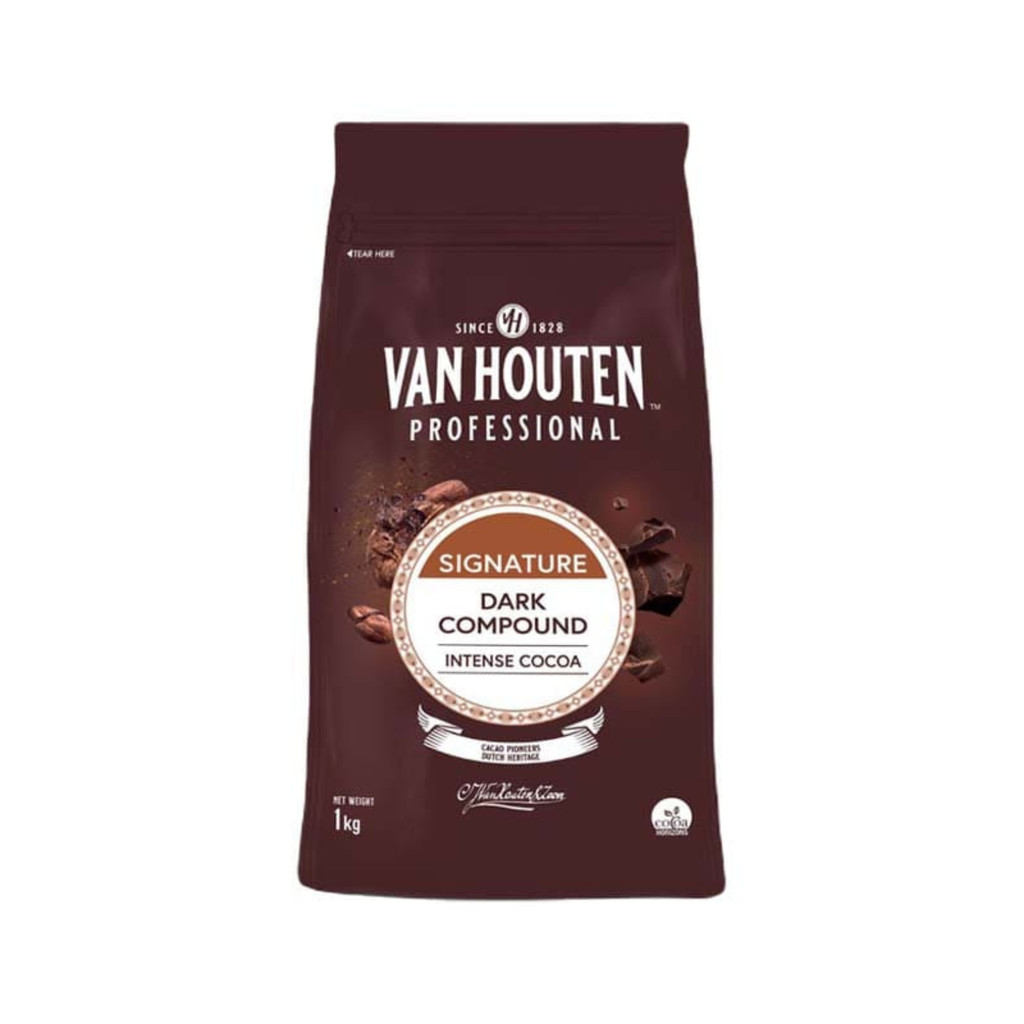 

Van Houten Dark Compound Intense Cocoa 1Kg Cokelat Koin