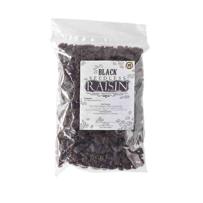 

Black Seedless Raisins Kismis hitam tanpa biji 1 Kg