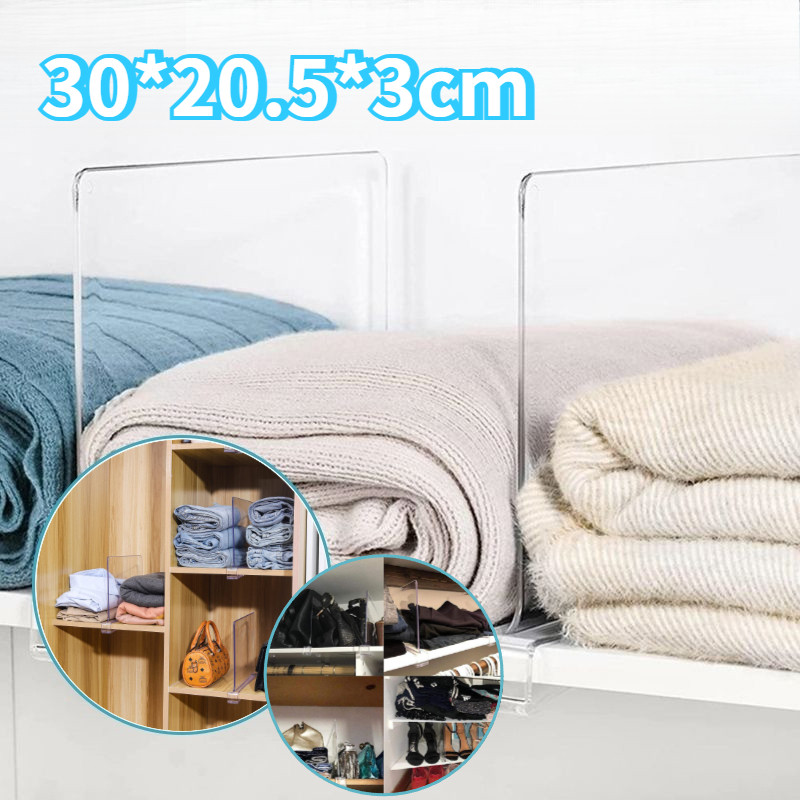 Sekat Lemari Buku Akrilik Sekat Lemari Pakaian Multifungsi Sekat Lemari Baju