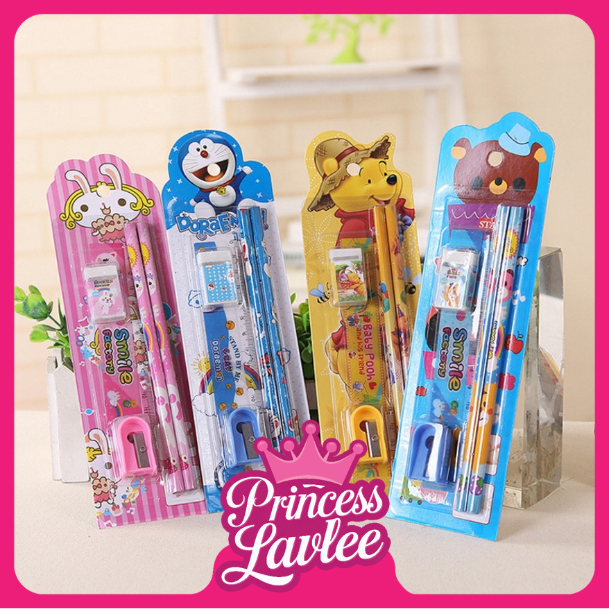 

PL S5686 Stationary Set 5 in 1 Karakter Mini Stationary Alat Tulis Sekolah Paket Alat Tulis Set Alat Tulis Pensil