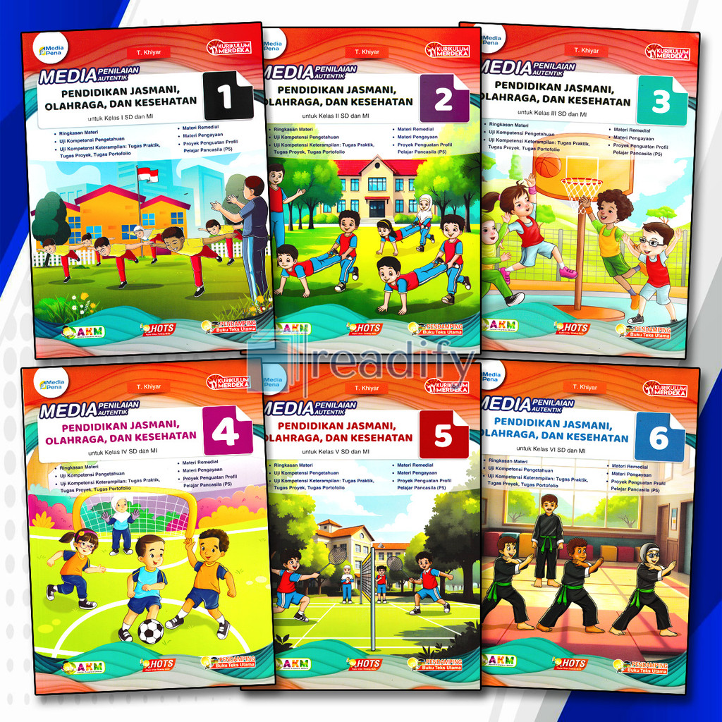 Media Pena PJOK Kelas 1 2 3 4 5 6 SD/MI Tiga Serangkai Kurikulum Merdeka Revisi Terbaru