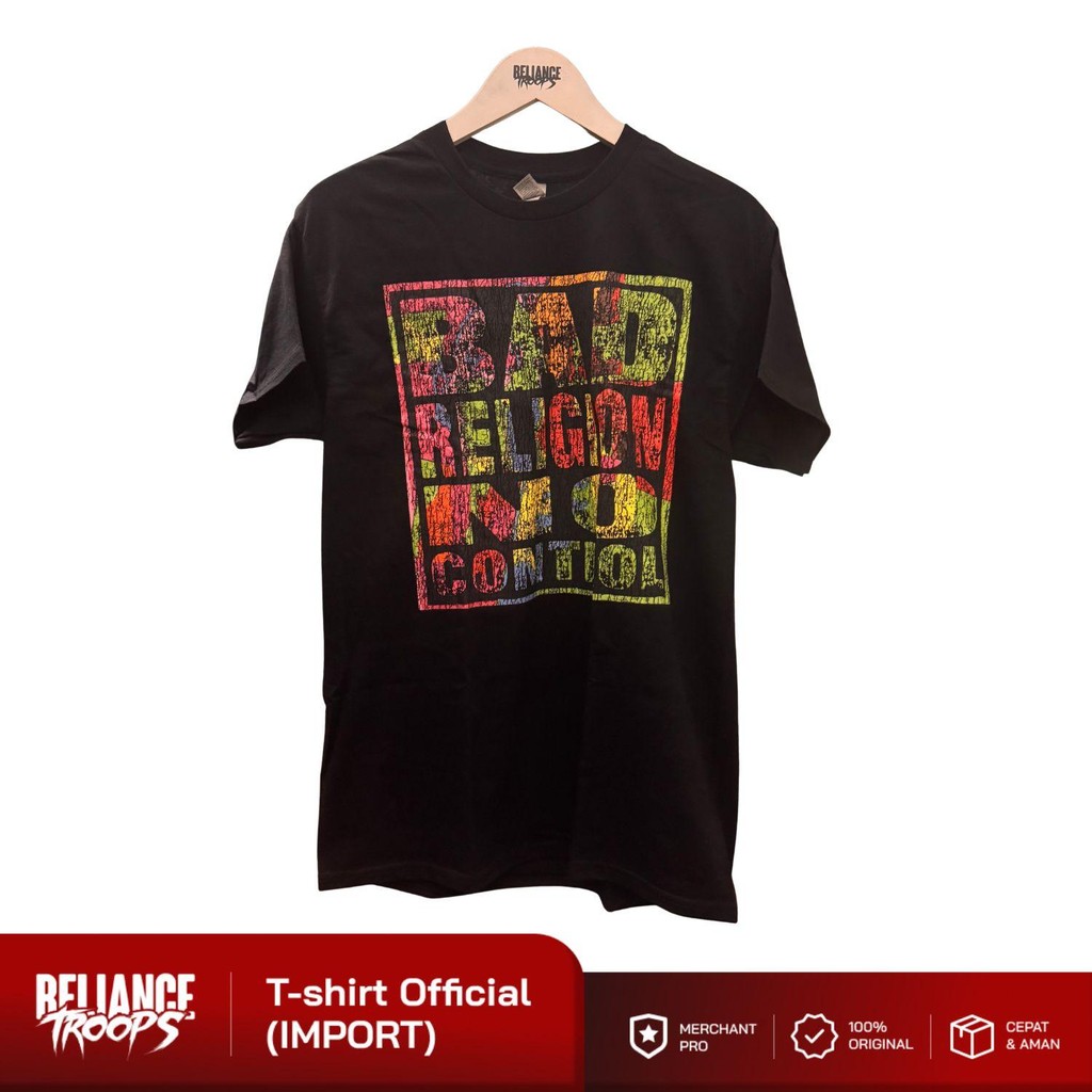 T-shirt Official | Bad Religion - No Control Distress