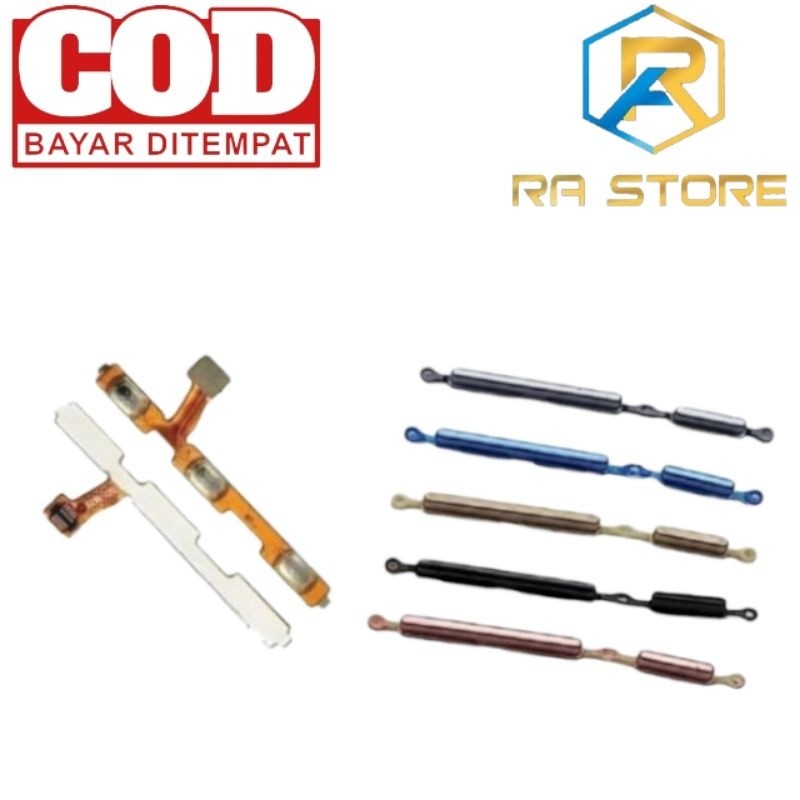 Satu Paket XIAOMI REDMI 6 / 6A - Flexi Flexibel Flexible Fleksibel Power On Off Volume + Tombol Luar