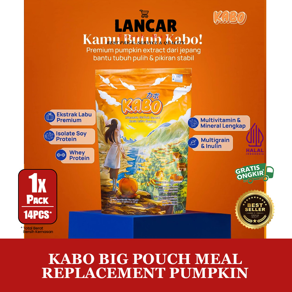 

KABO BIG POUCH 14 SACHET - MEAL REPLACEMENT MULTIGRAIN PUMPKIN