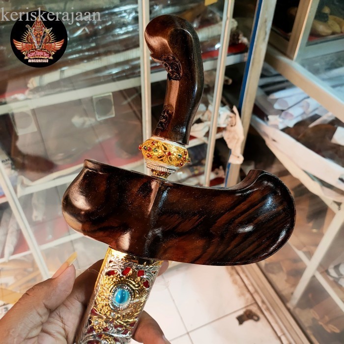 Set Warangka Keris Pendok BuahAnggur Gayaman Surakarta Kayu SonoKeling antik
