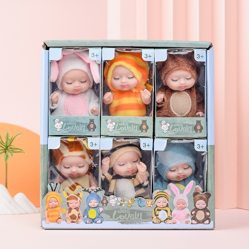 PROMO TERBARU Mainan Boneka Bayi Super Mini Reborn/Newborn Perempuan Tidur Mini Lucu Mirip Asli