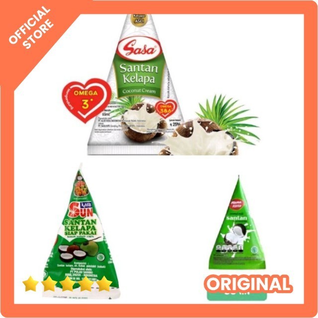 

Santan kelapa siap pakai Sun Kara bumbu masak instan 65ml