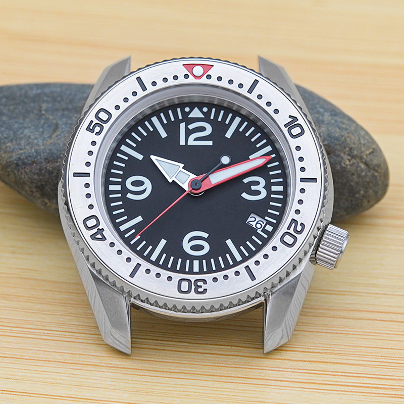 SPB185 SPB187 Watch Case NH35 Japan Movement 20ATM Waterproof Sapphire Crystal Bezel Silver Seiko Mo
