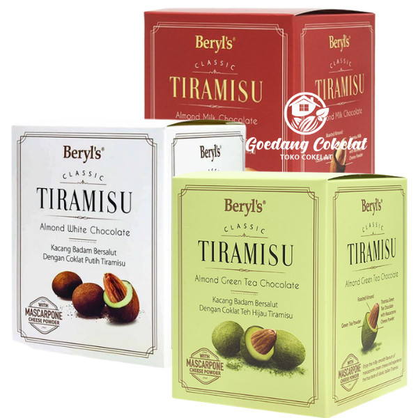 

[[ K23 - BEST SELLER ]] Beryl's Beryls Classic Tiramisu Almond Green Tea Milk White Chocolate 100g