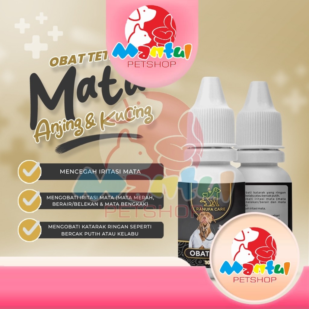 RANUFA 0bat Tetes Mata Kucing Dan Anjing 10ml