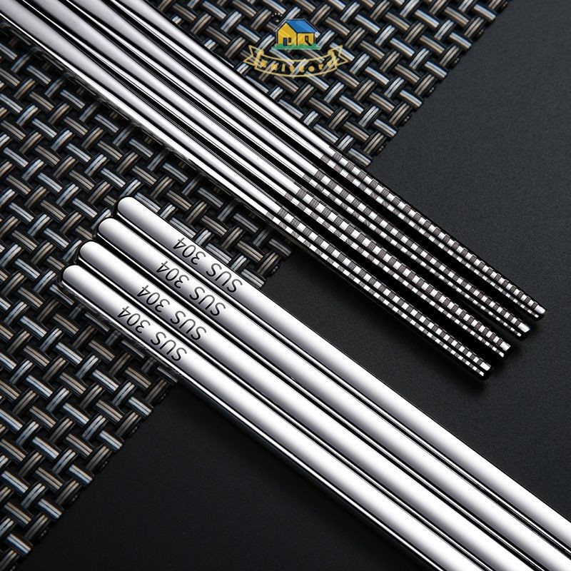 Sumpit Stainless Steel Sepasang Sumpit Stainless Tahan Karat Sumpit Stainless Polos Sumpit Stainless
