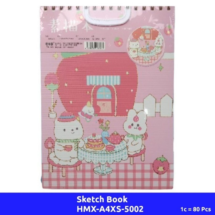 

HMX-A4XS-5002 Sketch Book Motif Kartun Strawberry