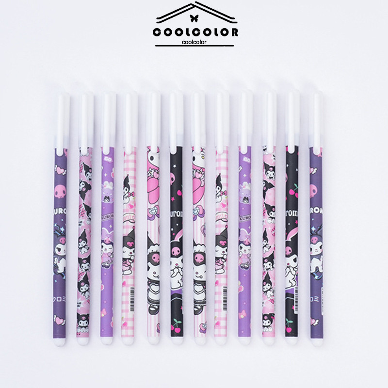 

CODPena Netral Hitam Kuromi Perempuan Pena Netral Siswa Lucu Pena Tanda Tangan Biru Yang Dapat Dihapus-CL