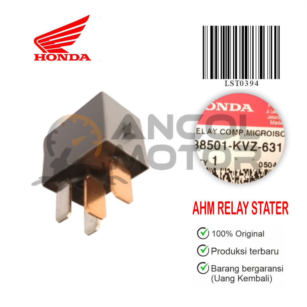 AHM Relay Bendix Starter Honda Beat Pop Esp Street Fi Relay Stater