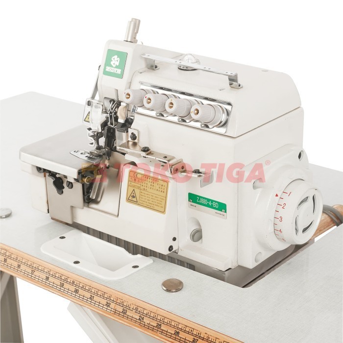 Mesin Obras 4 Benang ZOJE ZJ880-4 / ZJ-880-4 Servo Direct Drive Motor