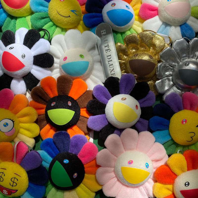 MURAKAMI FLOWERS PLUSH KEYCHAIN / CHARM BAG