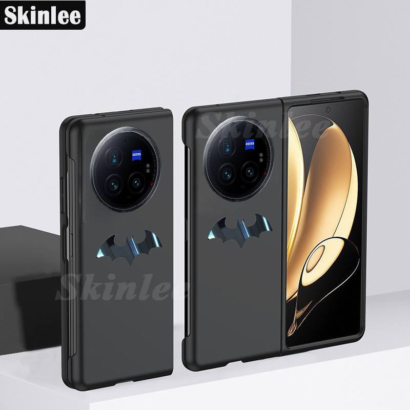 Phone case For VIVO X Fold3 Pro Back cover Luxury Frosted Matte Back Slim Metal Bat Man Non-slip Ful